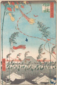 O Festival Tanabata, da série Cem Vistas Famosas de Edo, 1857., 1857. de Ando Hiroshige