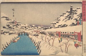 Paisagem de inverno, 1846., 1846. de Ando Hiroshige