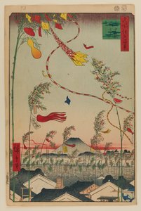 A cidade a florescer, Festival Tanabata de Ando or Utagawa Hiroshige