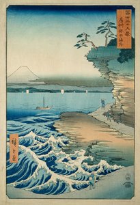 A Costa no Hota, na província de Awa de Ando or Utagawa Hiroshige