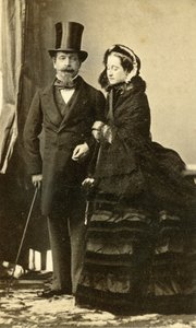 O Imperador Napoleão III e a Imperatriz Eugénia de Andre Adolphe Eugene Disderi