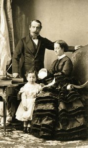 O imperador Napoleão III e a sua família de Andre Adolphe Eugene Disderi