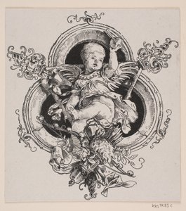 Página de rosto e vinheta para uma edição de "Faust", Munique 1884