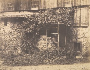 [Edifício Rústico com Homem sob Treliça], c. 1853.