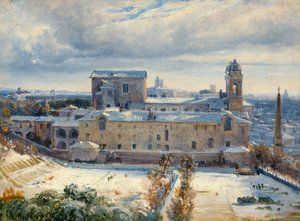 Santa Trinità dei Monti na neve