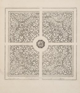 Design para Parterre, do Theatre des Plans et Jardinages, pub.1652 (gravura)