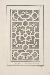Design para Parterre, do Theatre des Plans et Jardinages, pub.1652 (gravura)