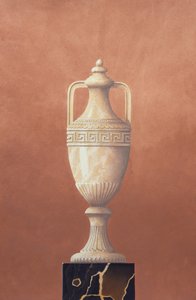 Ânfora de mármore branco de Andras Kaldor