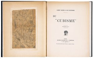 Frontispício e página de rosto de "Du "Cubisme"" de Albert Gleizes e Jean Metzinger de Andre (after) Derain