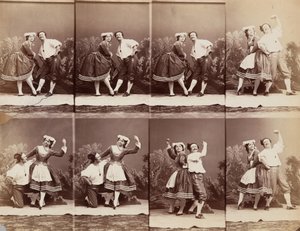 Eugénie Schlosser e Coralli, 1863. de Andre Adolphe Eugene Disderi