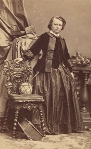 Retrato de Rosa Bonheur 1822-1899, início da década de 1860. de Andre Adolphe Eugene Disderi