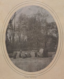 Cena da aldeia Sul da França, c. 1853 de Andre Adolphe Eugene Disderi