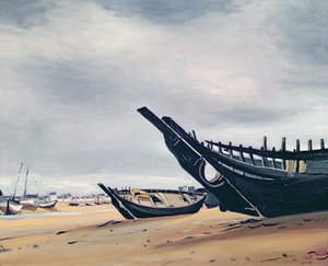 Barcos na praia de Camaret de Andre Derain