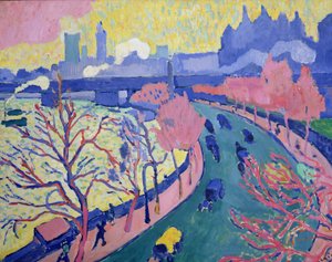 Ponte de Charing Cross, c.1906 (óleo sobre tela) de Andre Derain