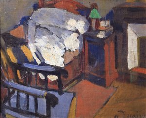 Interior, ou O quarto de dormir, c.1900-01 (óleo sobre tela) de Andre Derain