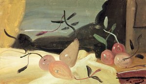 Natureza morta com pêras (óleo sobre tela) de Andre Derain