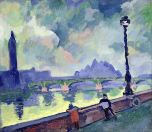 Vista do Tamisa na ponte de Westminster, c.1905-06 de Andre Derain