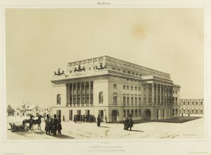 O Teatro Alexandrinsky em São Petersburgo, c. 1840 de Andre Durand