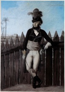 Retrato de Jean Baptiste Kleber (1753-1800) no Egipto em 1798-1799, General em Chefe da Armee d