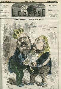 Um par de amigos, Hippolyte de Villemessant (1812-1879), diretor de Figaro e do príncipe Philippe d