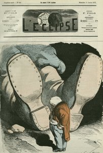 Adolphe Thiers (1797-1877), estadista francês. Capa em "L