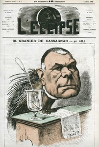 Adolphe de Granier de Cassagnac (1808-1880), jornalista e político francês. Capa em "L