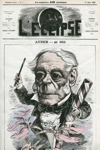 Auber Daniel-Francois-Esprit (1782-1871), músico francês. Capa em "L