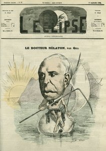 Auguste Nelaton (1807-1873), cirurgião francês. Capa em "L