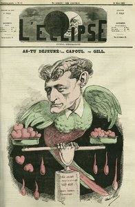 Capoul, actor da Ópera Comique. Capa em "L