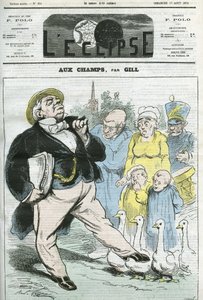 Desenho animado "aux champs". Capa em "L