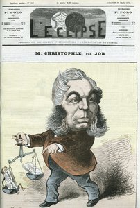 Desenho animado de Albert Christophle, político francês. Capa em "L