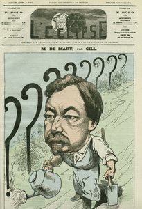 Desenho animado por François Cesaire de Mahy (1830-1906), médico francês, jornalista e político. Capa em "L