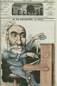 Desenho animado por Gabriel de Belcastel (1821-1890), político francês. Capa em "L