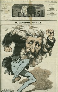 Desenho animado de Jean-Charles Langlois (Jean Charles Langlois de Andre Gill