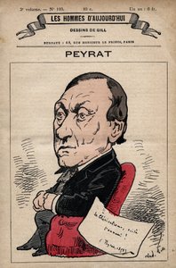 Cartoon of Alphonse Peyrat (1812-1890) Jornalista inglês de 