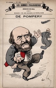 Desenho animado de Edouard de Pompery 1812-1895 de 