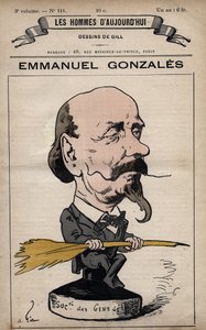 Desenho animado de Emmanuel Gonzales 1815-1887 de 