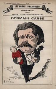 Desenho animado de Germain Casse (1837-1900) político francês, de 
