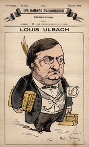 Desenho animado de Louis Ulbach (1822-1889) de 