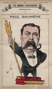 Desenho animado de Paul Sauniere (1827-1894) de 