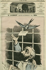 Edouard Simon Lockroy (1838-1913), político francês, deputado de Marselha. Capa em "L