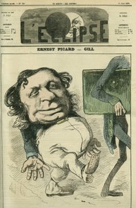 Ernest Picard (1821-1877), político francês. Capa em "L