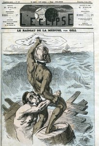 Eugene Rouher (1814-1884), e Clement Duvernois (1836-1879), políticos franceses. Capa em "L