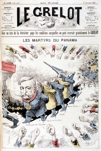 Ferdinand de Lesseps - por Gill, em "Os Homens de Hoje", no final do século XIX de Andre Gill
