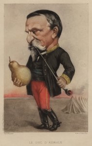 Henri d&39;Orleans, duque de Aumale, general francês de Andre Gill