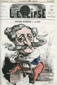 Jules Noriac (1827-1882), escritor, crítico e jornalista francês. Capa em "L