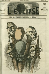 Les Gourdins reunidos, criação de um novo diário satírico. Capa em "L