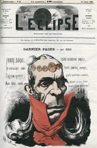 Louis Antoine Garnier-Pages (Páginas Garnier) (1803-1878), político francês. Capa em "L