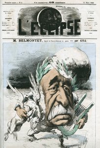 Louis Belmontet (1799-1879), poeta e político francês. Capa em "L