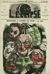Máscaras para alugar ou não para o carnaval. Capa em "L